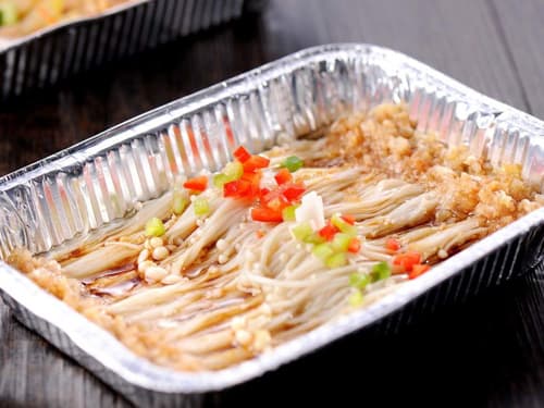 林西锡纸烤金针菇